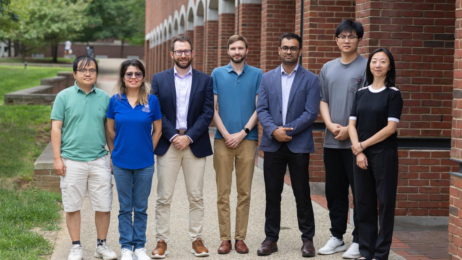Group photo of the new Pigman College of Engineering faculty in 2025